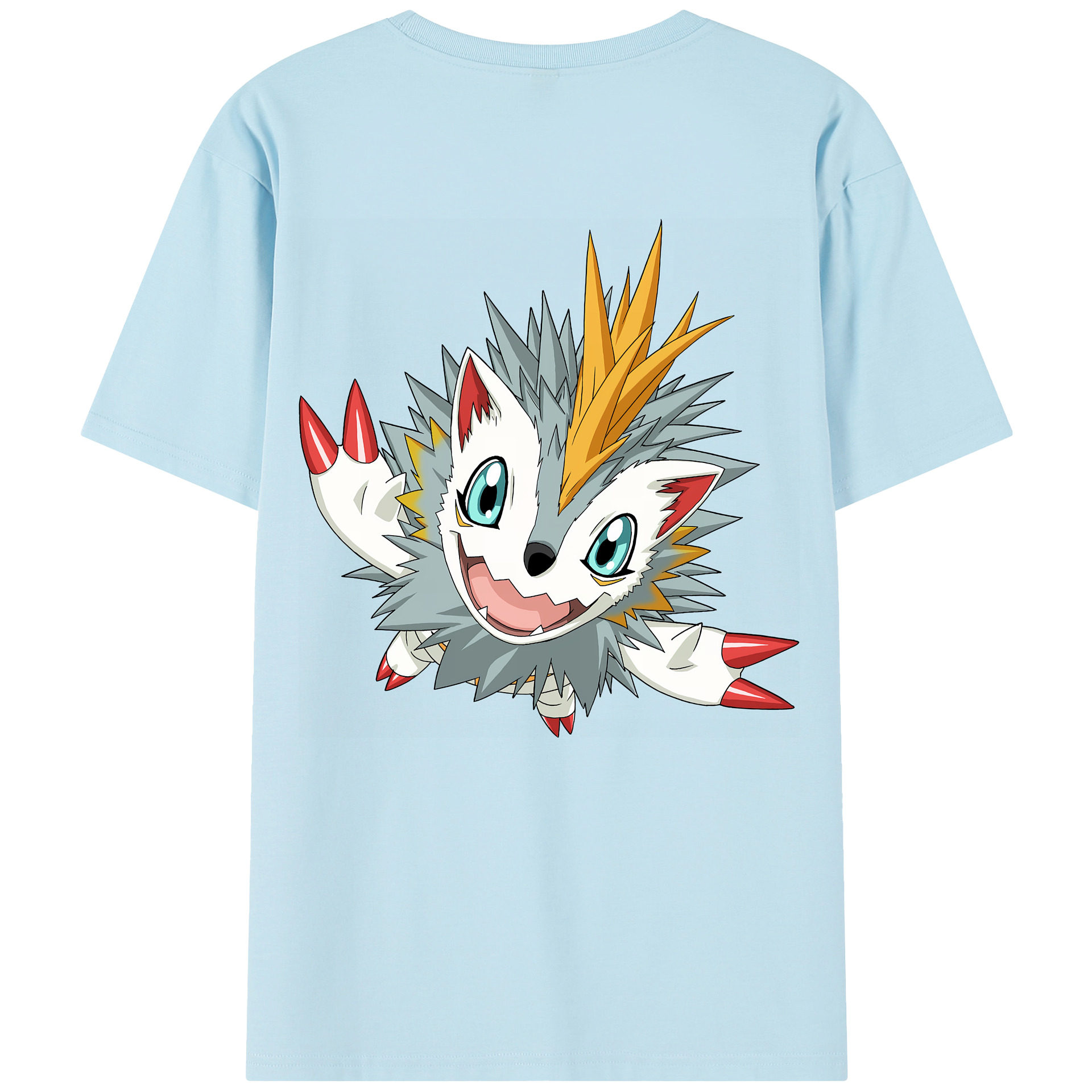 （画像用） Digimon デジタルモンスター/デジモン 綿100％半袖Tシャツ（背面プリント）
